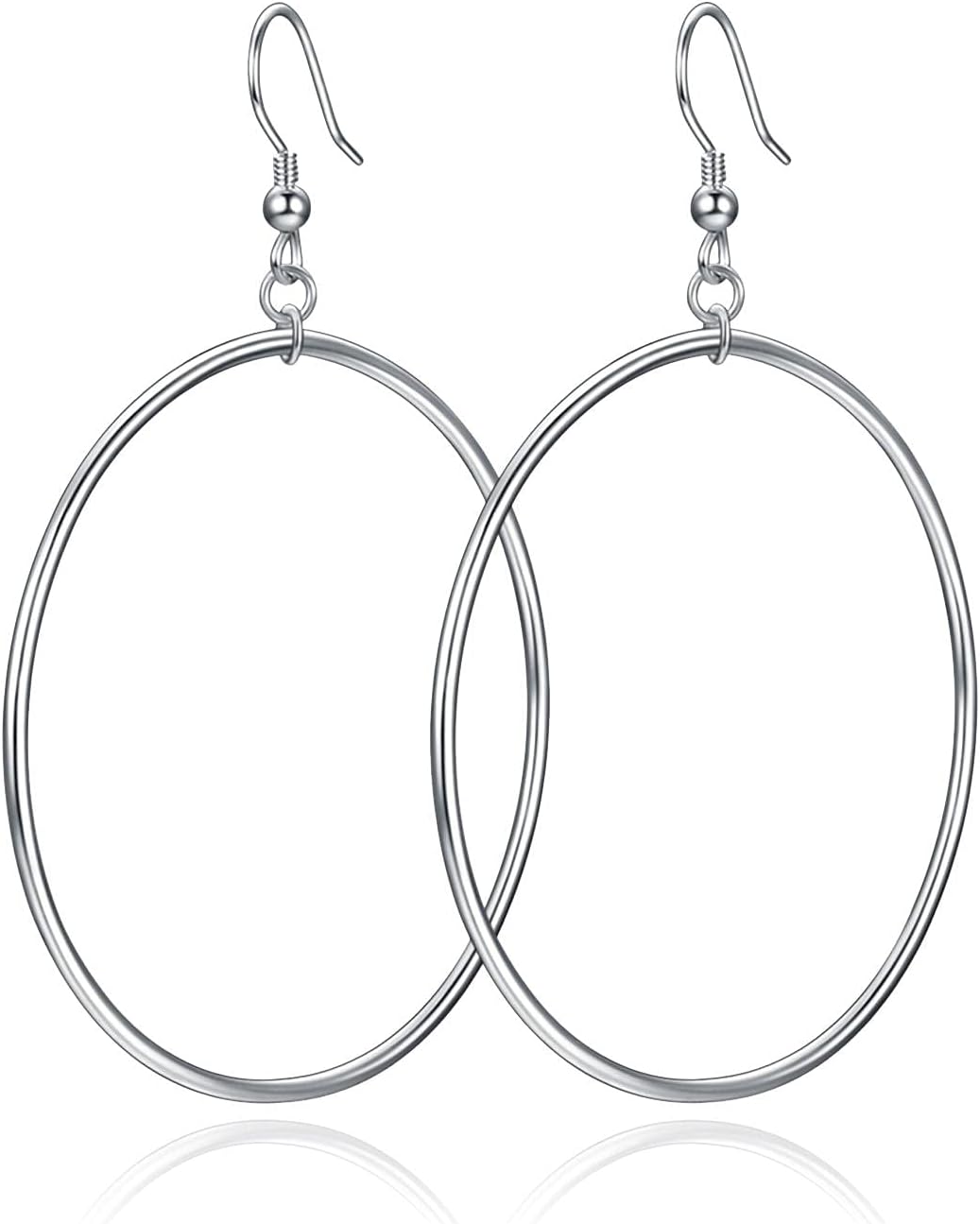 Hoop Earrings for Women Large Gold Plated Statement