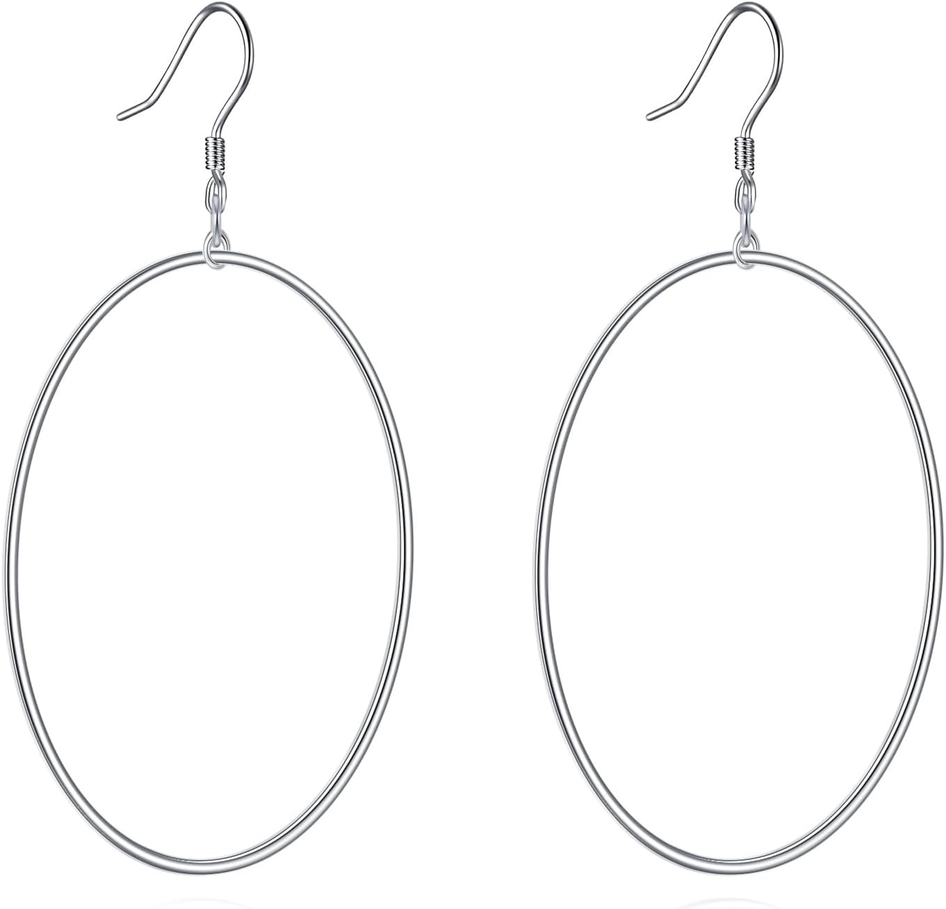 Hoop Earrings for Women Large Gold Plated Statement