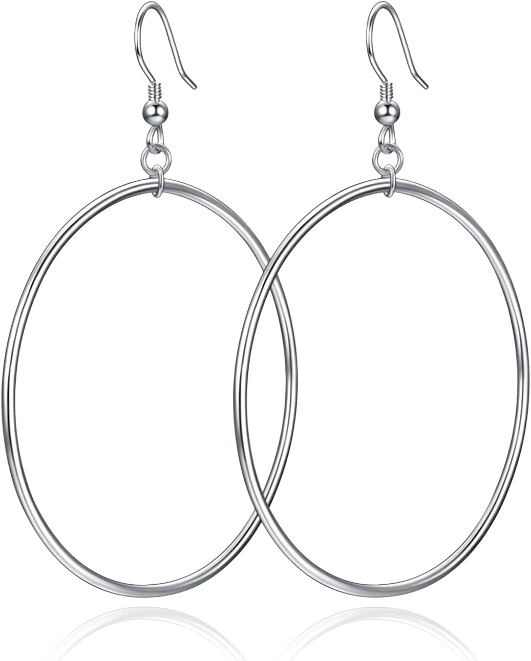 Hoop Earrings for Women Large Gold Plated Statement