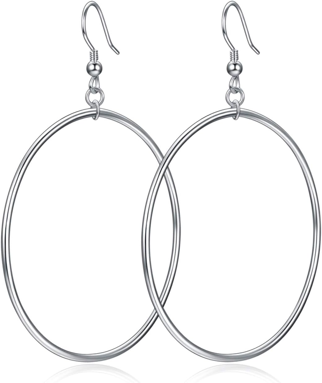 Hoop Earrings for Women Large Gold Plated Statement