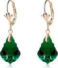 Drop Earrings for Women Gold Plated Crystal Baroque Style