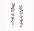 Drop Earrings for Women Silver Plated Cubic Zirconia Elegant