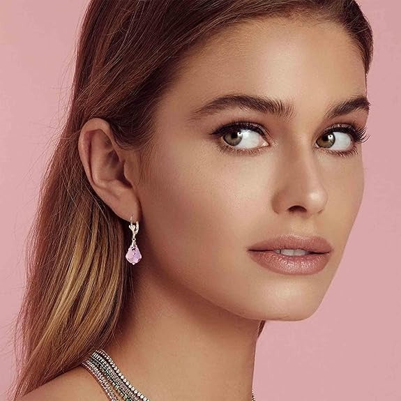 Drop Earrings for Women Gold Plated Crystal Baroque Style